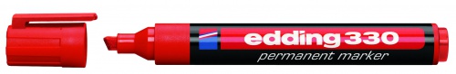 Фото Перманентный маркер Edding E-330 красный, клиновидный наконечник 1-5 мм (блистер) {E-330#1-B#2} (1)