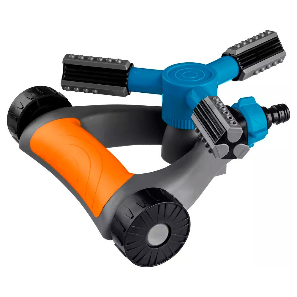 Фото GRINDA PROLine RR-Pro, 250 м2 полив, на подставке с колёсиками, 3 профессиональных сопла, распылител {429317}