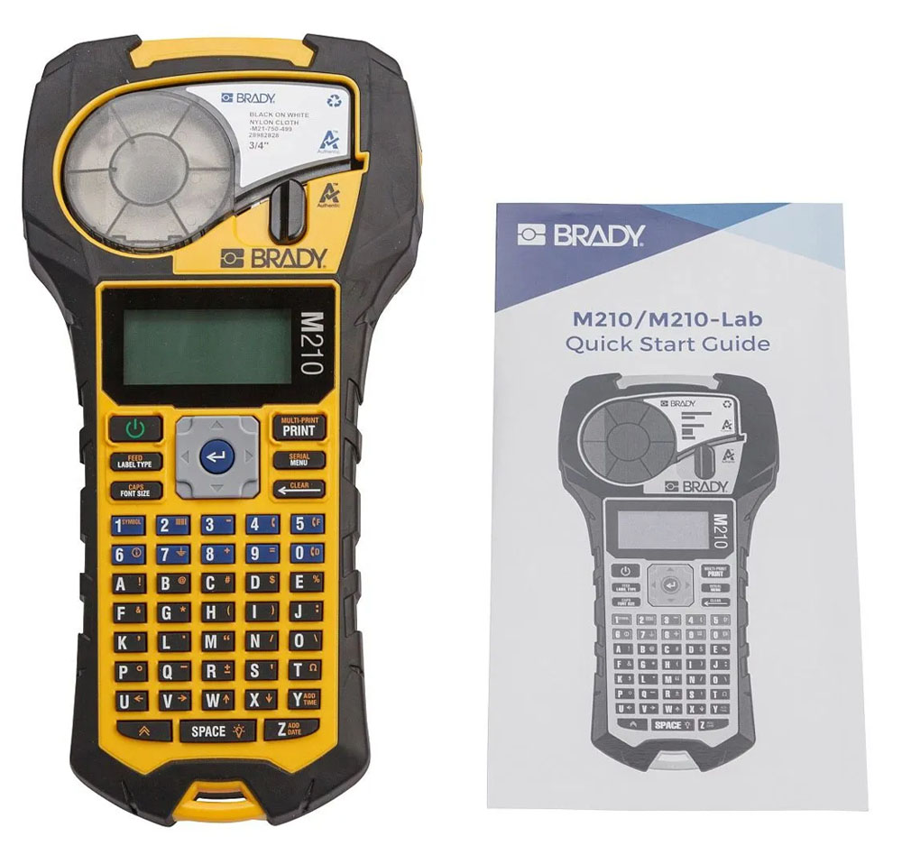 Фото Принтер BRADY M210 (Eng). Портативный ленточный принтер-маркиратор с картриджем M21-750-499 (3)