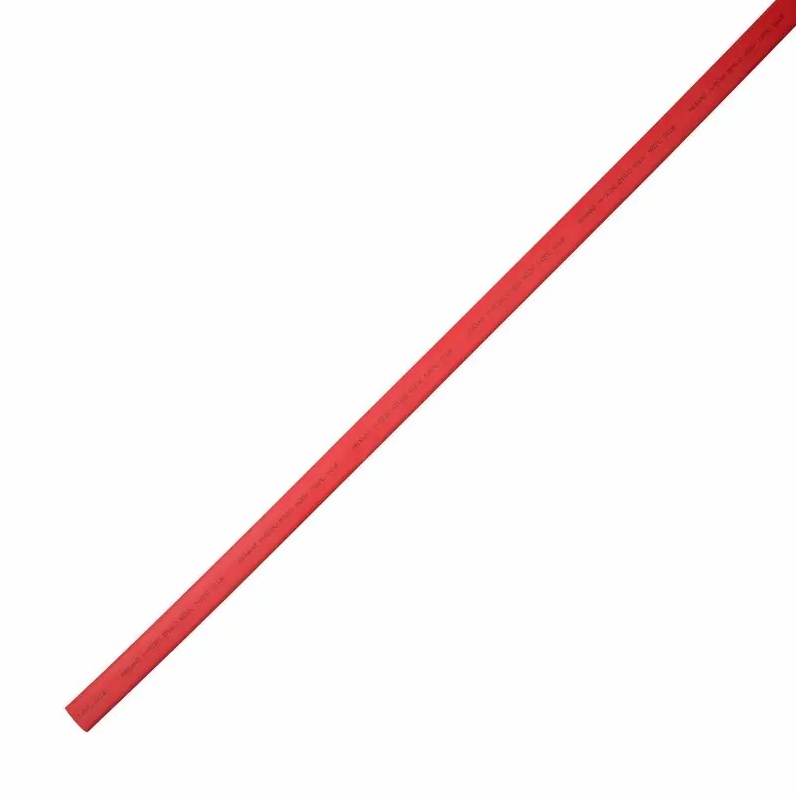 Фото Термоусаживаемая трубка клеевая REXANT 6,0/2,0 мм, красная {26-6004} (1 м)