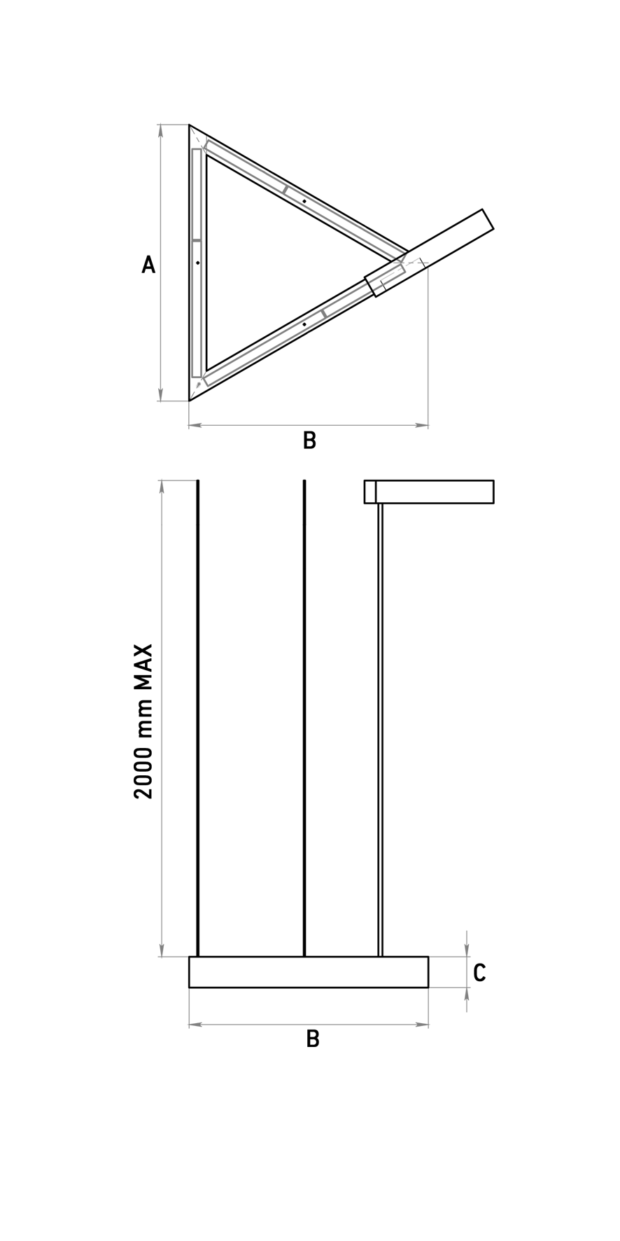 Фото СТ PROFILE 30L P LED TRIGON 600 WH 4000K {1248003310} (1)