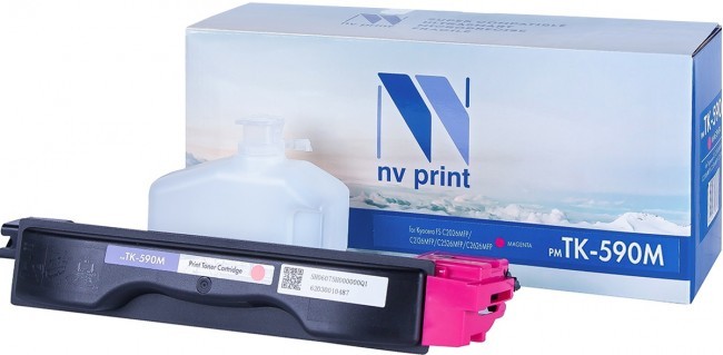 Фото Картридж NV Print совместимый TK-590 для Kyocera FS-C2026MFP/ C2126MFP/ C2526MFP/ C2626MFP (пурпурный) {32349}