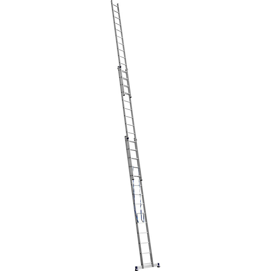 Фото Лестница СИБИН универсальная,трехсекционная со стабилизатором, 14 ступеней {38833-14} (2)