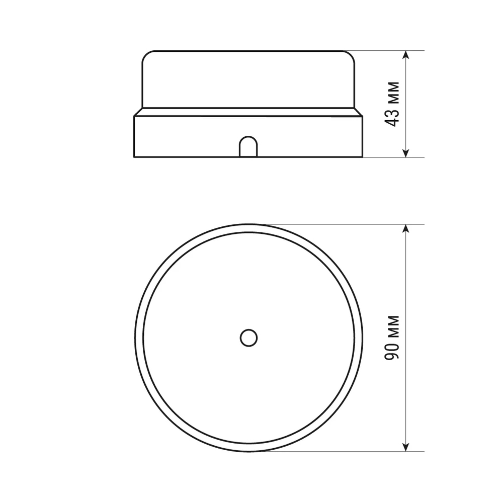 Фото Коробка распределительная D90х43 мм черная «Виви» TDM Electric (1)
