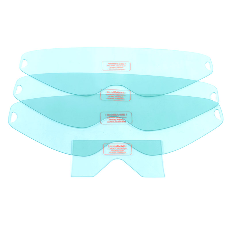 Фото Комплект защитных стекол для маски WH 600E, 4 шт (3-310x124, 1-122x66) блистер {880101903}