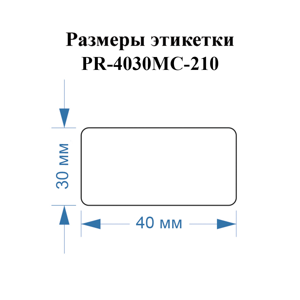 Фото Этикетки Vell для Puty PT-50DC/PT-82DC (40 мм х 30 мм, металлизированные, 210 шт) {PR-4030MC-210} (1)