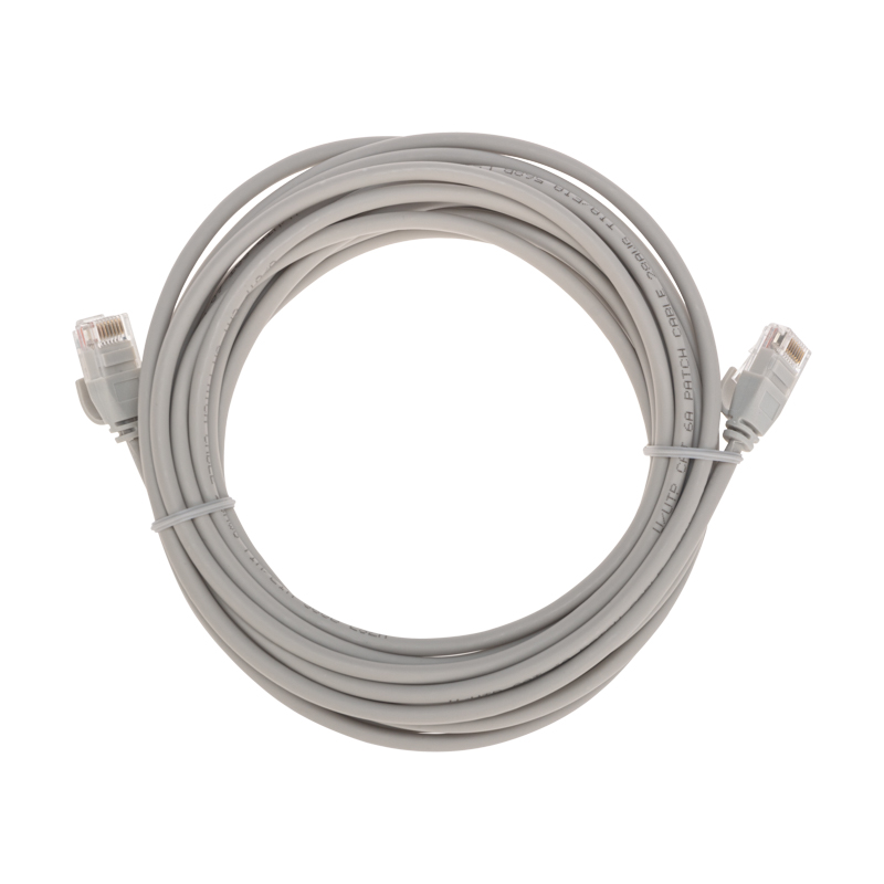 Фото Патч-корд U/UTP, CAT 6A (10G), RJ45-RJ45, 28AWG, LSZH, серый, 5м REXANT {02-0380-5}