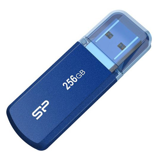 Фото Флеш накопитель 256Gb Silicon Power Helios 202, USB 3.2, голубой {SP256GBUF3202V1B}