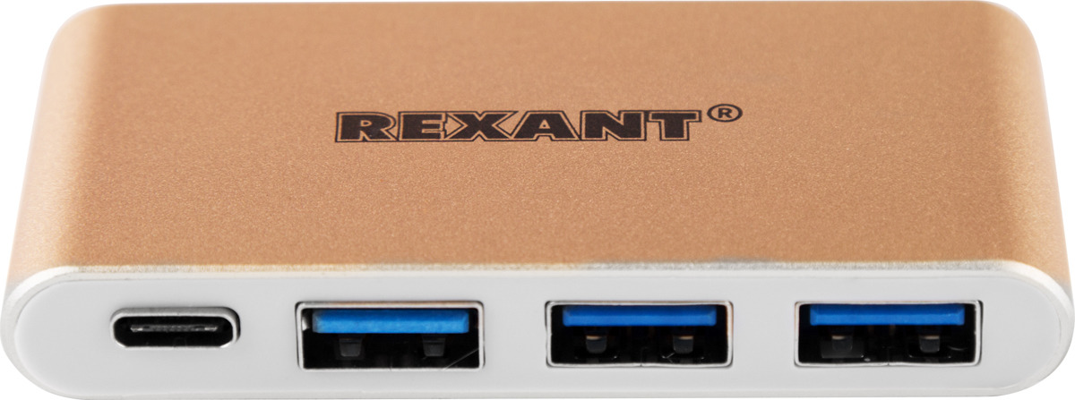 Фото Разветвитель Rexant, USB 3.1 Type-C на 4 порта (Type-C/3.0/2.0X2) {18-4141} (3)
