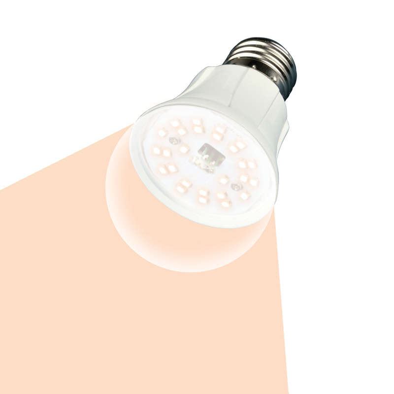Фото Лампа светодиодная для растений LED-A60-10W/SPFR/E27/CL грушевидная PLP01WH форма "A" прозр. колба картон Uniel UL-00001820