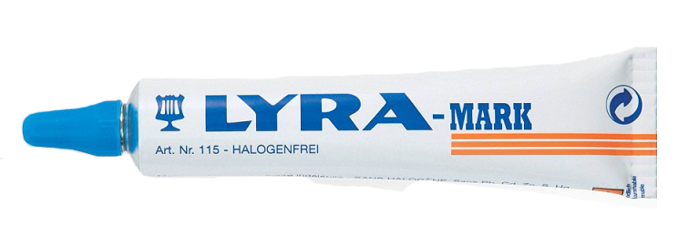 Фото Термостойкая маркировочная паста Lyra-Mark, до 1000°С, 50 мл, синий {L4150051}