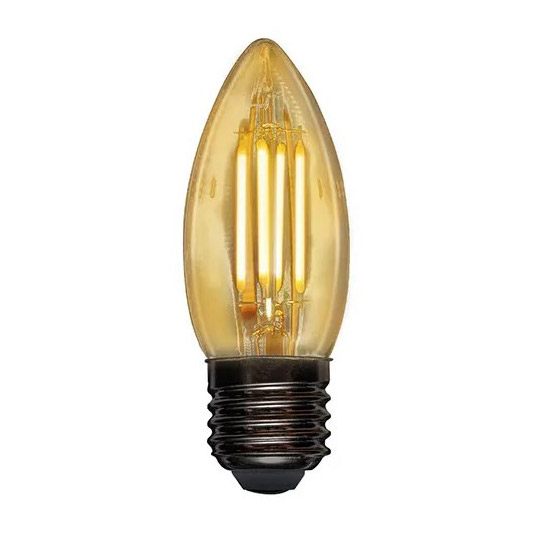 Фото Лампа филаментная Rexant Свеча CN35 9.5 Вт 950 Лм 2400K E14 золотистая колба {604-100}