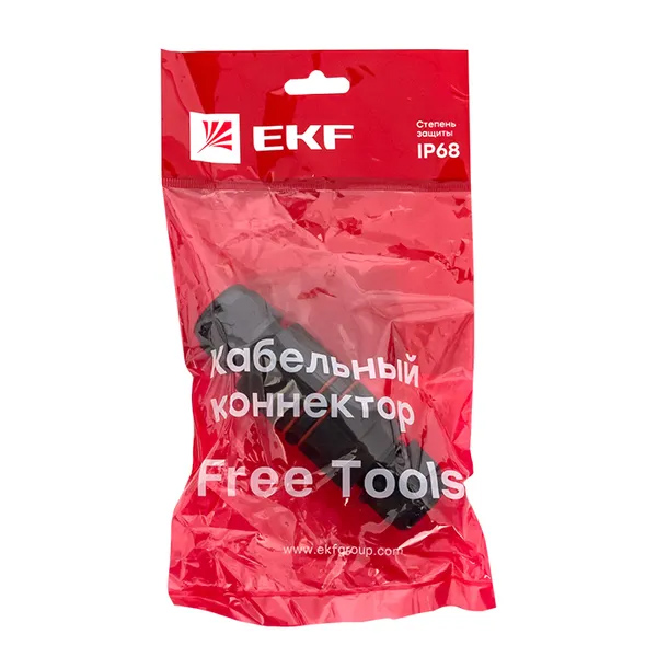 Фото Коннектор кабельный I-образ. СМК 5PIN IP68 FreeTools PROxima EKF cct2-smk5 (2)