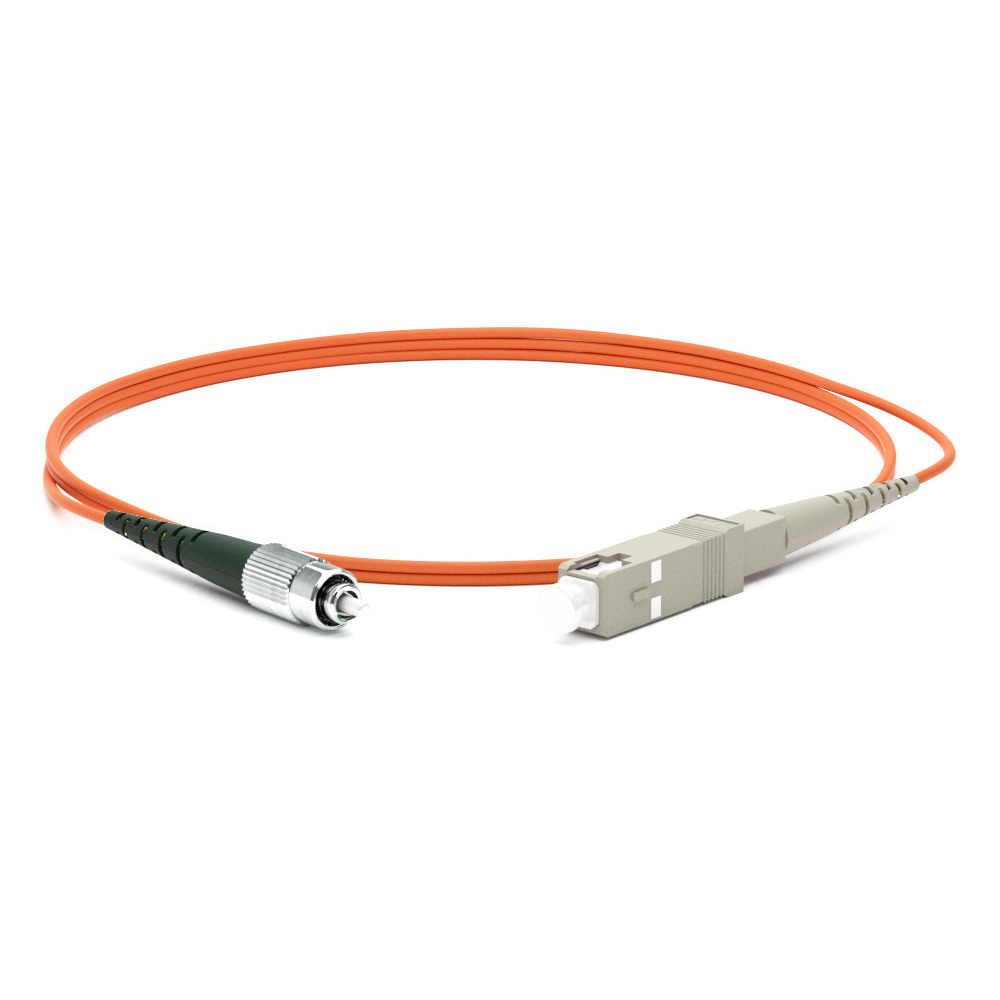 Фото Hyperline FC-S2-50-FC/PR-SC/PR-H-1.5M-LSZH-OR Патч-корд волоконно-оптический (шнур) MM 50/125, FC-SC, 1.5м {245557}