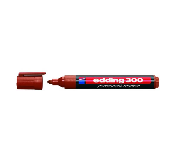 Фото Перманентный маркер Edding E-300 оранжевый, круглый наконечник 1,5-3 мм {E-300#6}