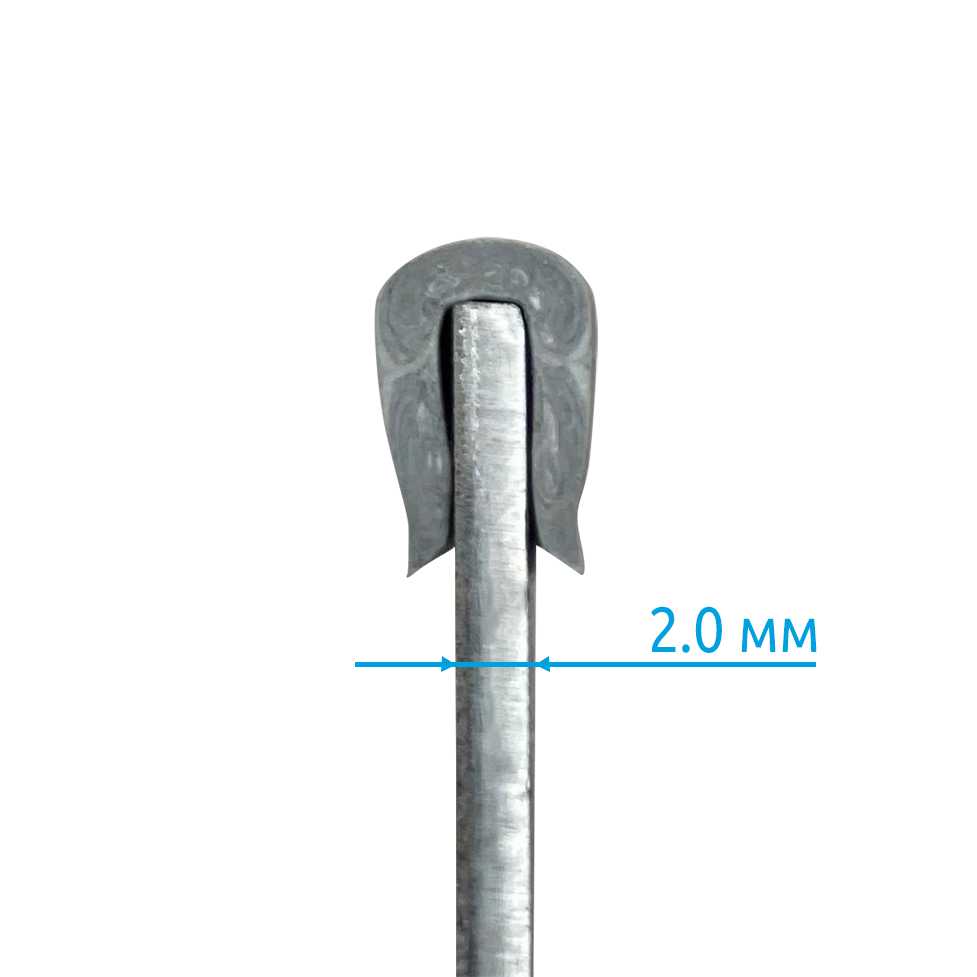 Фото Защитный профиль для кромок Vell GU-020 серый на кромку 2 мм (рулон 50 м) (3)
