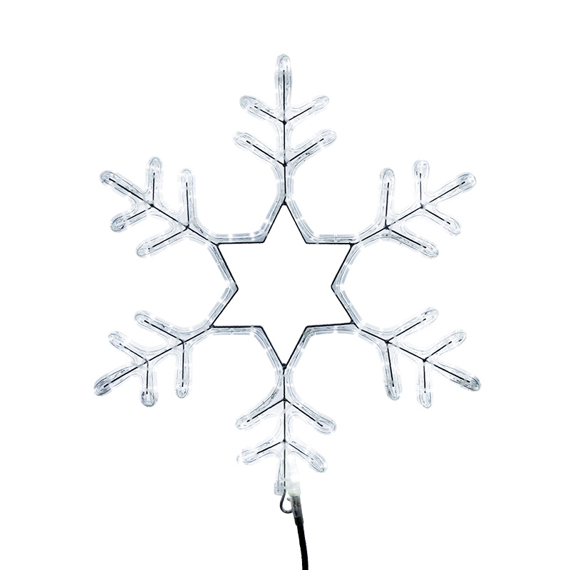 Фото Фигура световая "Снежинка" цвет белый, размер 55*55 см, мерцающая NEON-NIGHT {501-337}