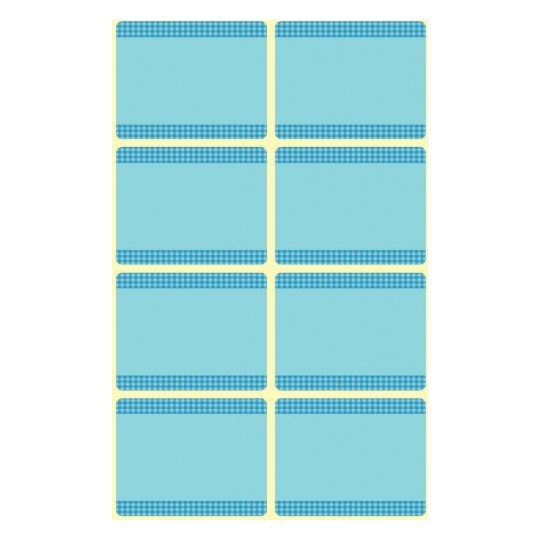 Фото Стикеры для заморозки Голубая рамка 28 x 36 мм {59374} (1)
