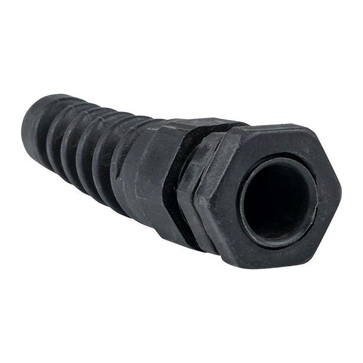 Фото Сальник PG7 IP54 с гибким отводом d отверстия 11мм d проводника 3-6.5мм EKF plc-pg-7-g