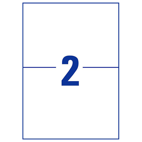 Фото Самоклеящаяся матовая бумага для принтера, белая, 210x148 мм (2 шт. на листе A4, 220 листов) {3655 - 200} (4)