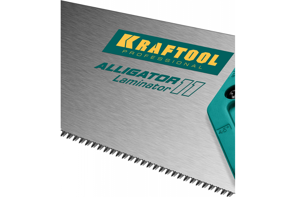 Фото Ножовка для точного реза "Alligator Fine 11", 450 мм, 11 TPI 3D зуб, KRAFTOOL {15203-45} (1)