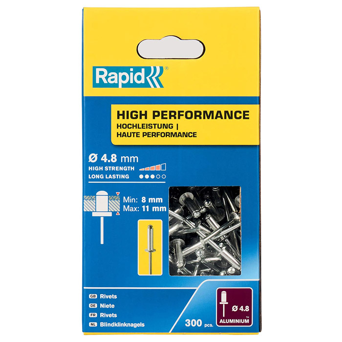 Фото RAPID R:High-performance-rivet заклепка из алюминия d4.8x14 мм, 300 шт {5001437}