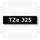 Фото Лента Brother TZE-325 (9 мм, белый на черном) {TZE325} (1)