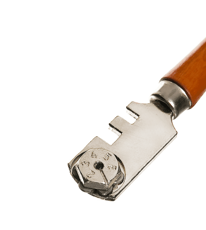 Фото Стеклорез роликовый WOKIN, 6 колесиков, деревянная ручка, 135 мм {356013} (1)