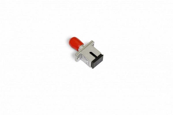 Фото Hyperline FA-S11Z-FC/SC-N/RD-SL Оптический проходной адаптер FC-SC, SM/MM, simplex, корпус металл, к {394264}