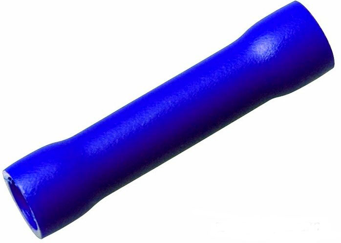 Фото Соединительная гильза изолированная Rexant L-26 мм 1.5-2.5 мм² (ГСИ 2.5/ГСИ 1,5-2,5) синяя {08-0721}
