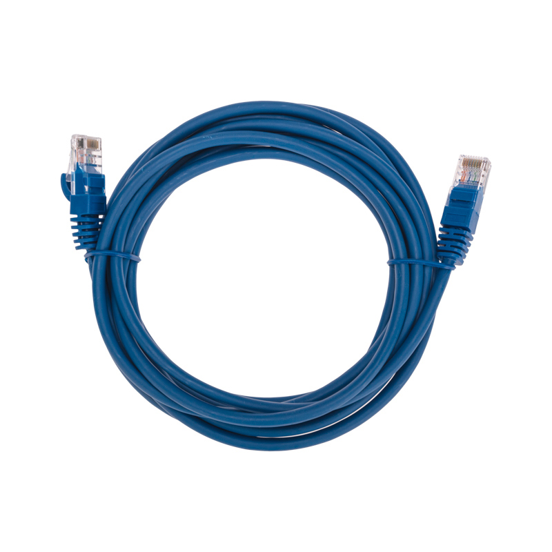 Фото Патч-корд U/UTP, CAT 5e, RJ45-RJ45, 26AWG, LSZH, синий, 3м REXANT {02-0104-3}