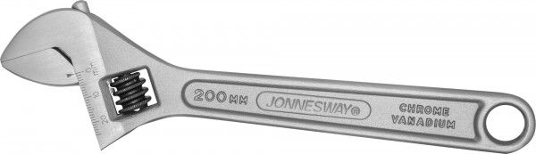Фото W27AS8 Ключ разводной, 0-24 мм, L-200 мм JonnesWay {48043} (2)