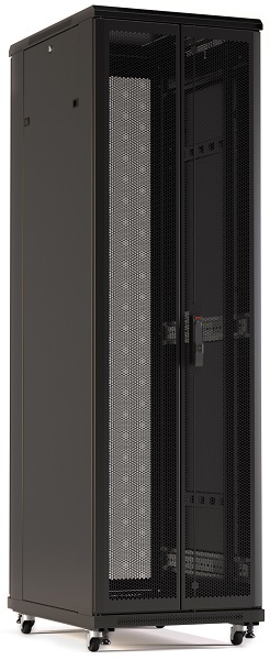 Фото Шкаф напольный 19" TTR-4281-DD-RAL9005, 42U, 2055x800х1000 мм, Hyperline {425251}