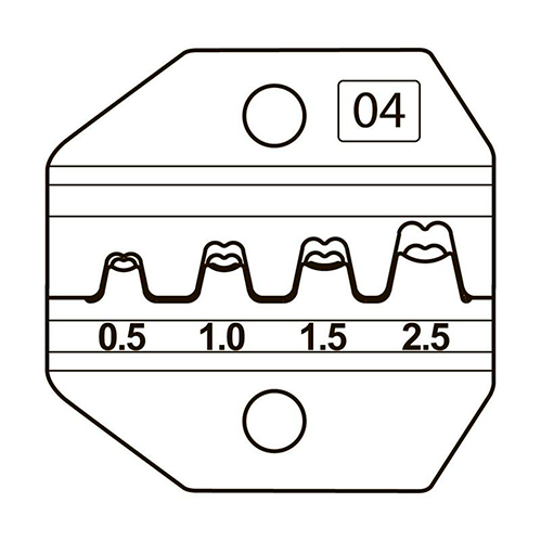 Фото Номерные матрицы МПК-04 для опрессовки автоклемм под двойной обжим {69960} (1)