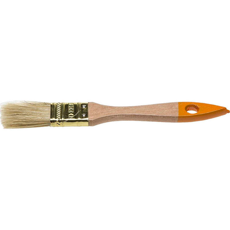Фото Кисть флейцевая DEXX, деревянная ручка, натуральная щетина, индивидуальная упаковка, 25мм {0100-025_z02}