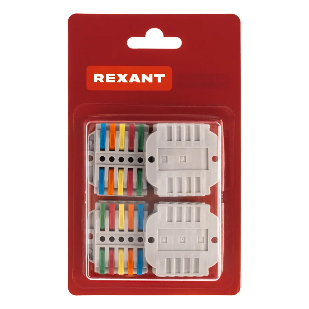 Фото Клемма СМК 222-425P проходная 5 полюсов, с монтажной площадкой (0,08-4 мм²), серая (блистер 4 шт./уп.) REXANT {07-6265-4} (4)