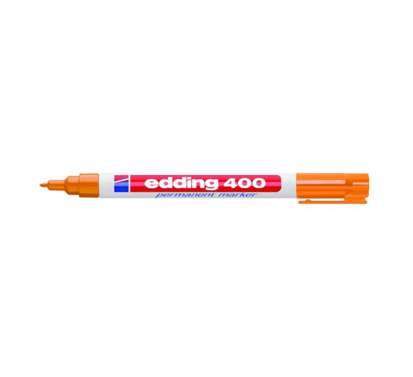 Фото Перманентный маркер Edding E-400 оранжевый, круглый наконечник 1 мм {E-400#6}