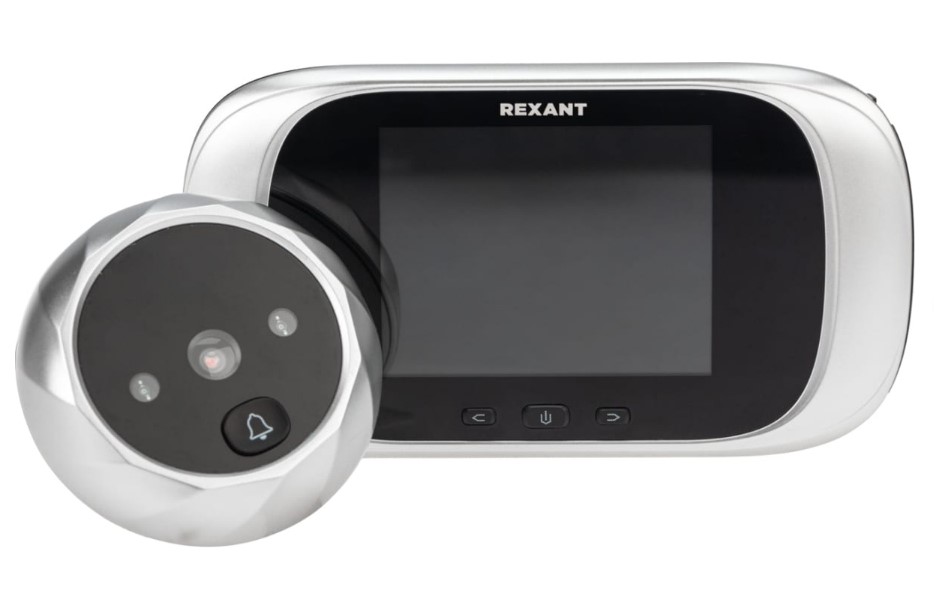 Фото Видеоглазок дверной Rexant (DV-112) с цветным LCD-дисплеем 2.8" с функцией записи фото и звонком {45-1112} (1)