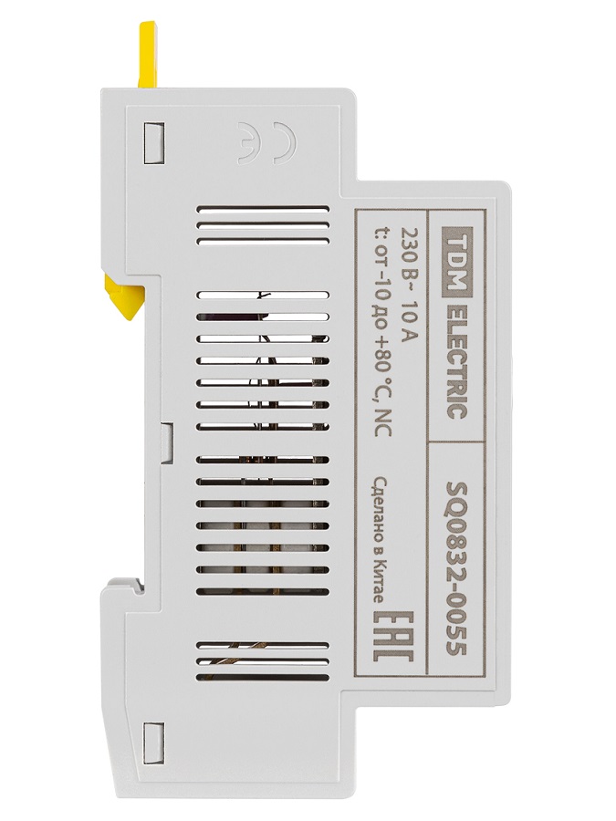 Фото Термостат модульный ТМ-2 NC (обогрев) на DIN-рейку, 10 А, 230 В, от -10 до +80 °C TDM {SQ0832-0055} (2)