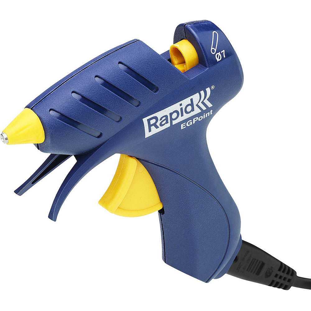 Фото Термоклеящий пистолет RAPID EG Point d7 мм, работа без провода, расход 80 г/ч, время нагрева 5 мин {5000432}
