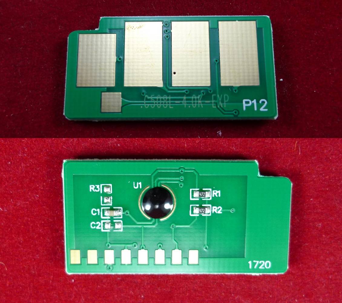 Фото Чип для Samsung CLP-615, 620, 670 (MLT-508-C) голубой (cyan) 4K {ELP-CH-CLT-508-C}