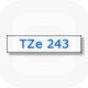 Фото Лента Brother TZE-243 (18 мм, синий на белом) {TZE243} (1)