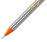 Фото Капиллярная ручка Edding для офиса, круглый наконечник, 0,3 мм, оранжевый {E-89#6}