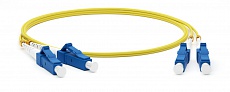 Фото Hyperline FC-D2-9-LC/UR-MTRJF/UR-H-10M-LSZH-YL Патч-корд волоконно-оптический (шнур) SM 9/125 (OS2), {393964}