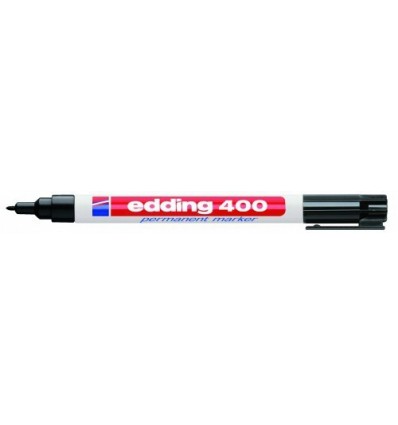Фото Перманентный маркер Edding E-400 черный, круглый наконечник 1 мм {E-400#1}