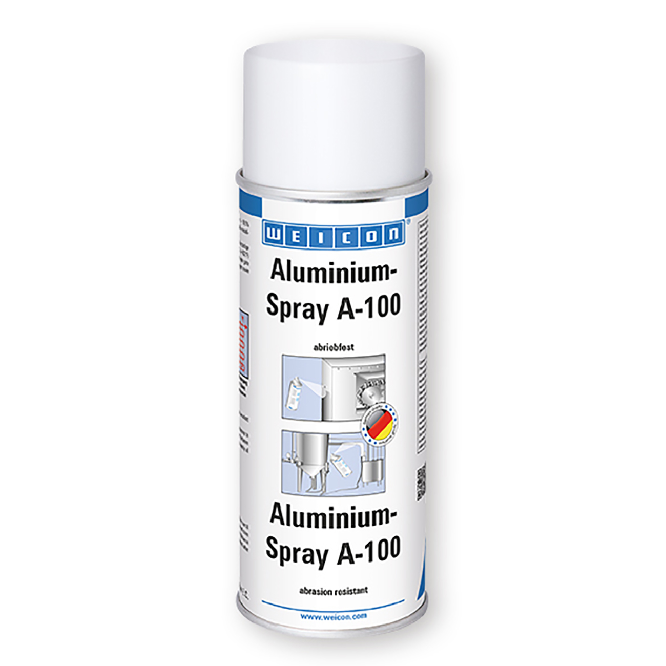 Фото Защитное покрытие Weicon Aluminium-Spray A-100, алюминий-спрей (400 мл) {wcn11050400}
