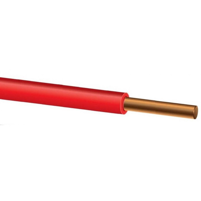 Фото Провод ПуВ 1х1,5 ГОСТ на катушке, красный TDM {SQ0124-0023}