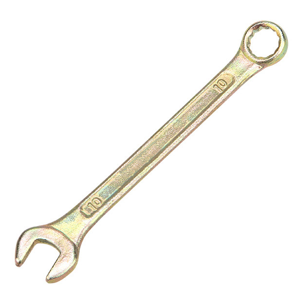 Фото Ключ комбинированный Rexant 10 мм, желтый цинк {12-5805-2}