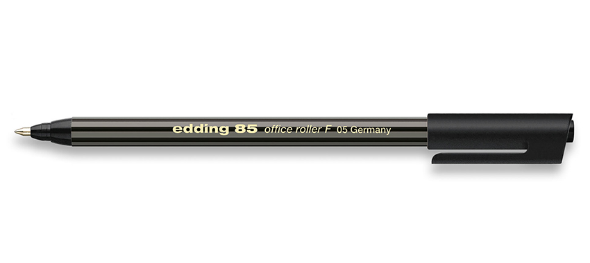 Фото Ручка-роллер Edding для офиса, металлическая оправа, 0,5 мм, черный {E-85#1}