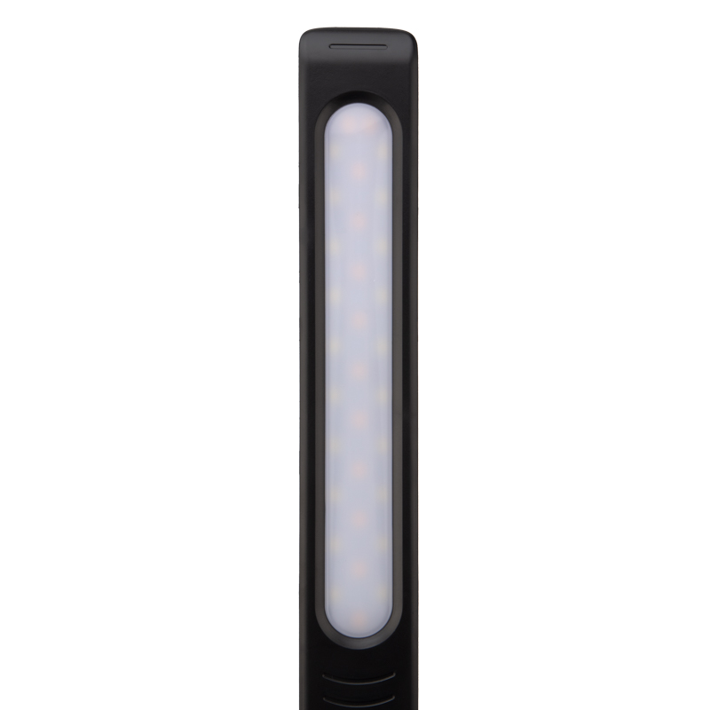 Фото Светильник настольный REXANT Status LED, USB-зарядка устройств, 2700-6500 К, диммирование, 220 В, эффект тиснения под кожу {75-0219} (7)
